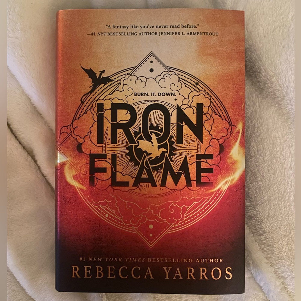 Iron Flame by Rebecca Yarros with Sprayed Edges!!🔥